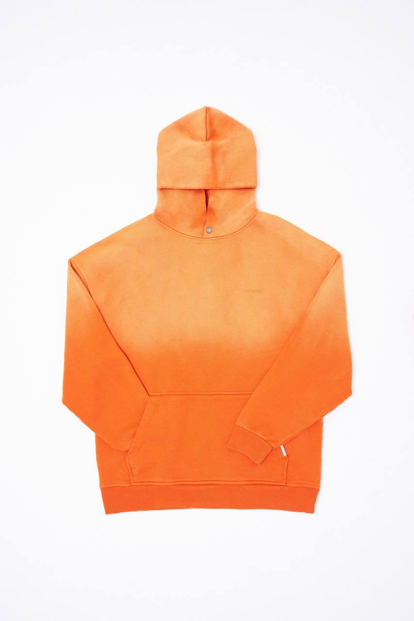 Machinist Men's Gradient Washed Orange Hoodie