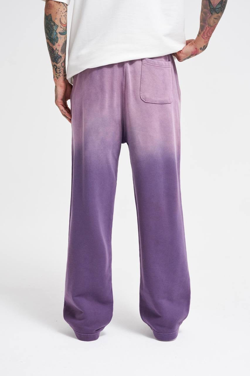 Machinist Men's Gradient Washed Baggy Purple Sweatpants