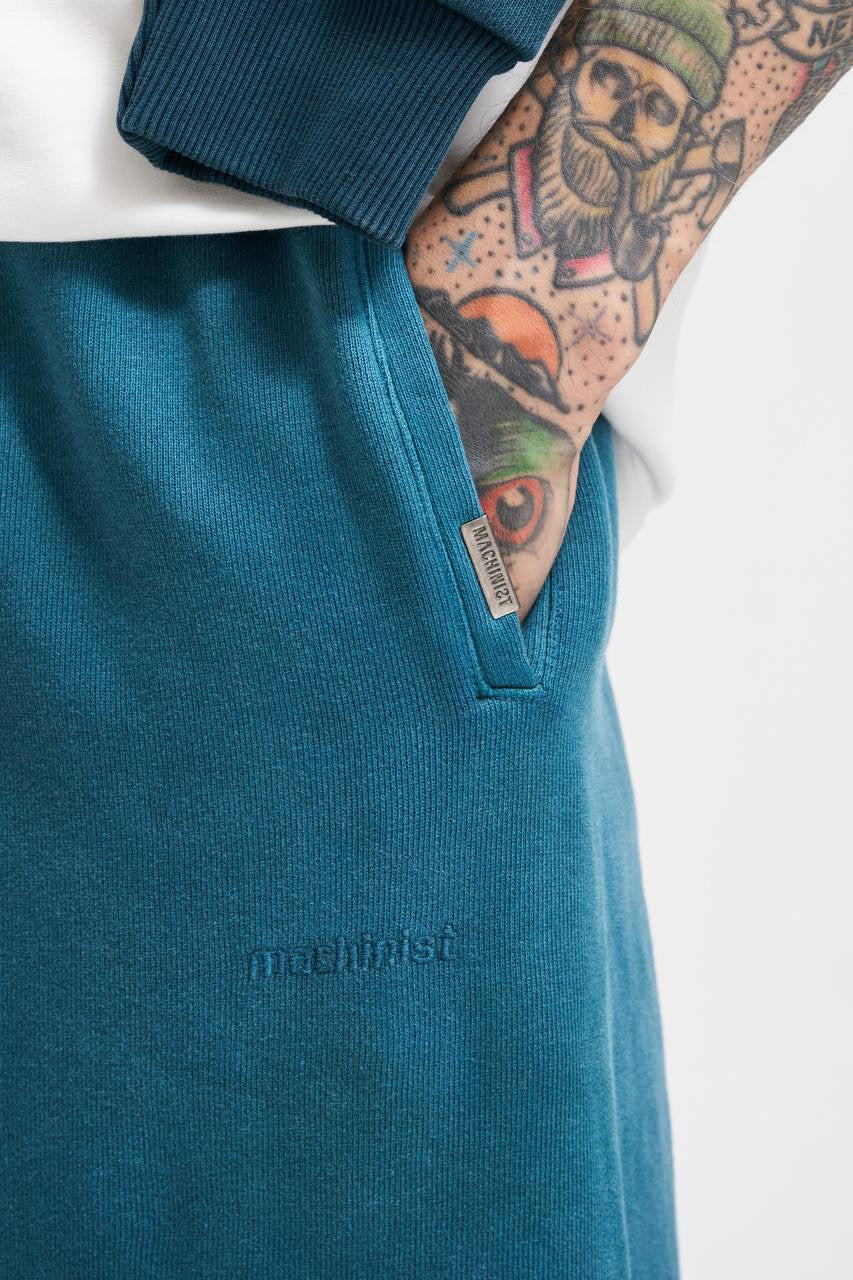 Machinist Men's Gradient Washed Baggy Petrol Green Sweatpants