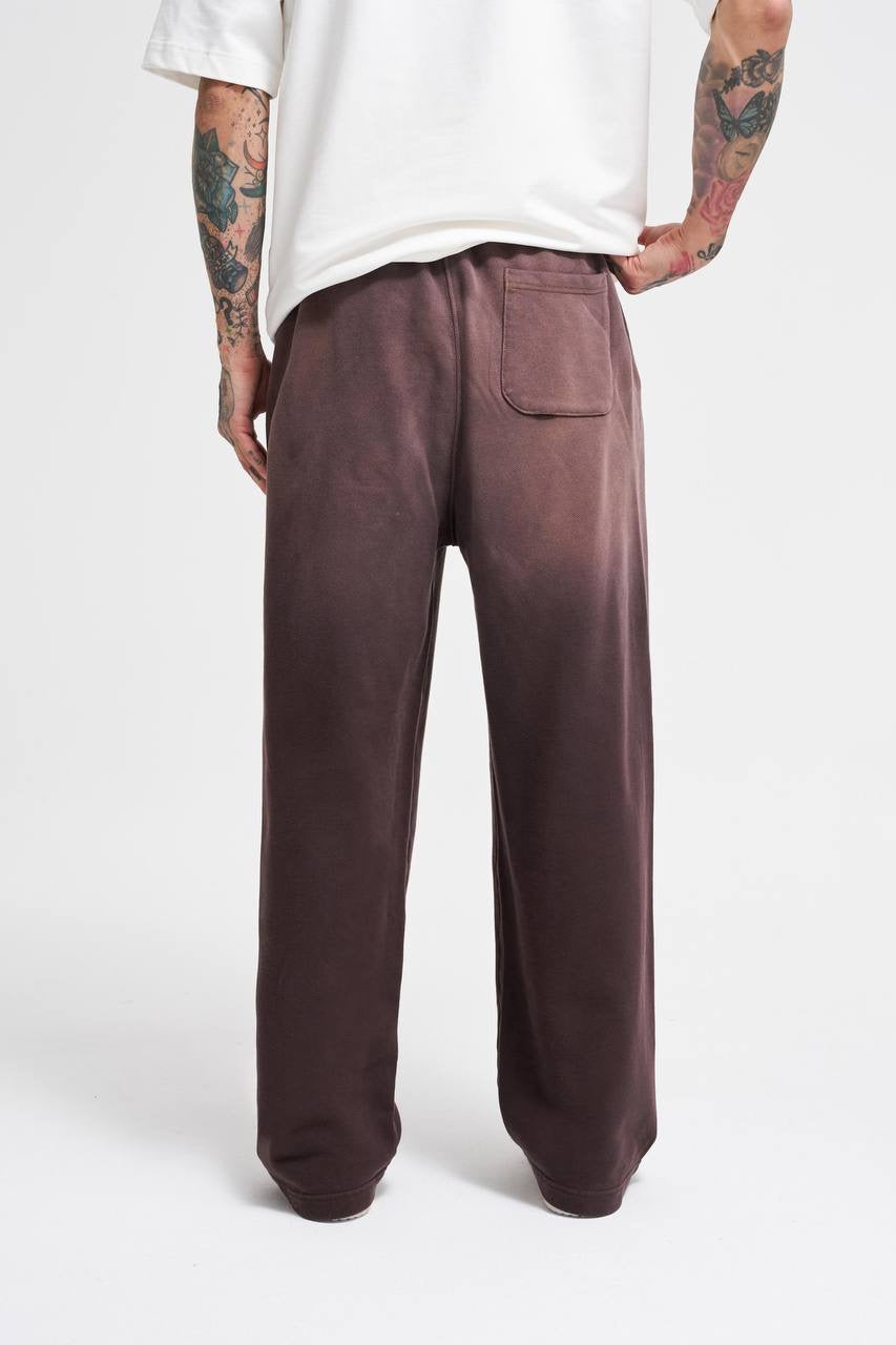 Machinist Men's Gradient Washed Baggy Coffee Sweatpants