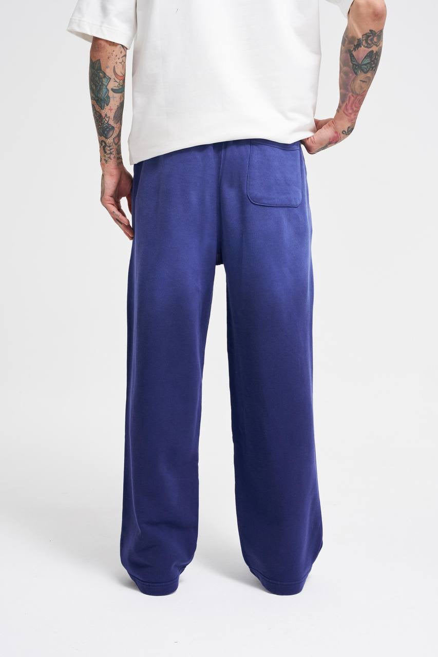 Machinist Men's Gradient Washed Baggy Navy Blue Sweatpants