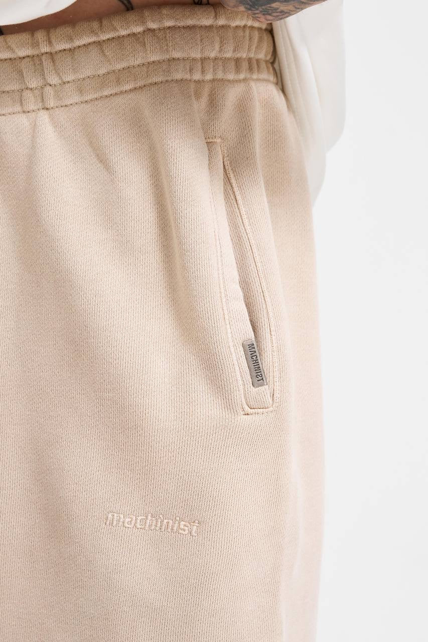 Machinist Gradient Washed Baggy Beige Sweatpants