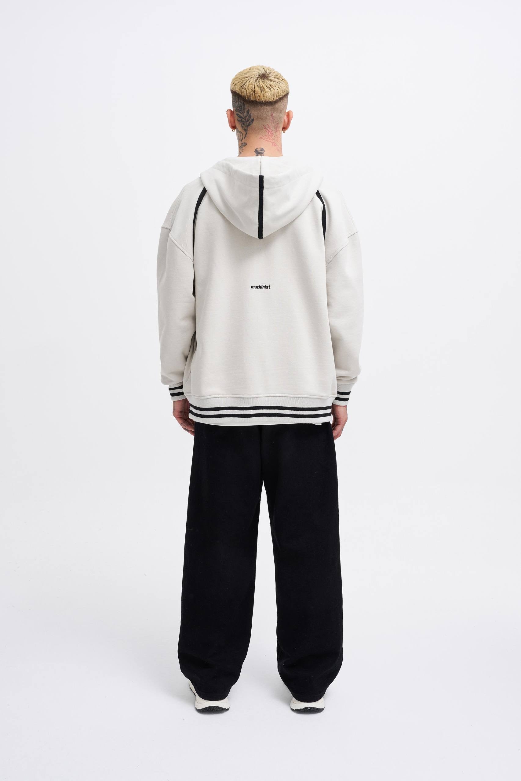 Machinist Men’s Aplique Black Zip Jacket