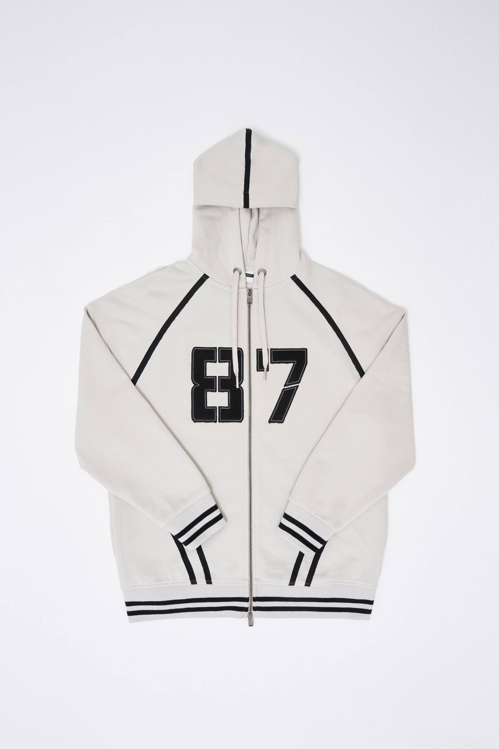 Machinist Men’s Aplique Black Zip Jacket