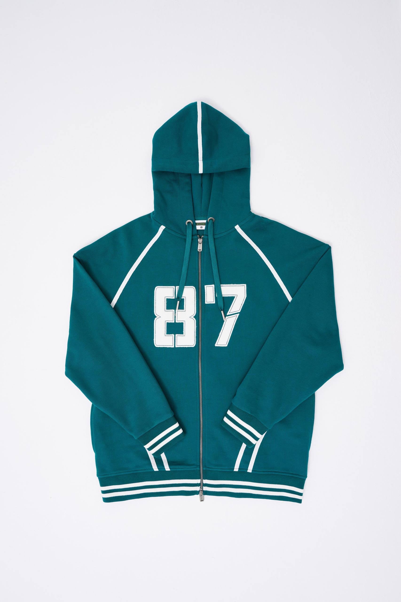 Machinist Men’s Aplique Black Zip Jacket