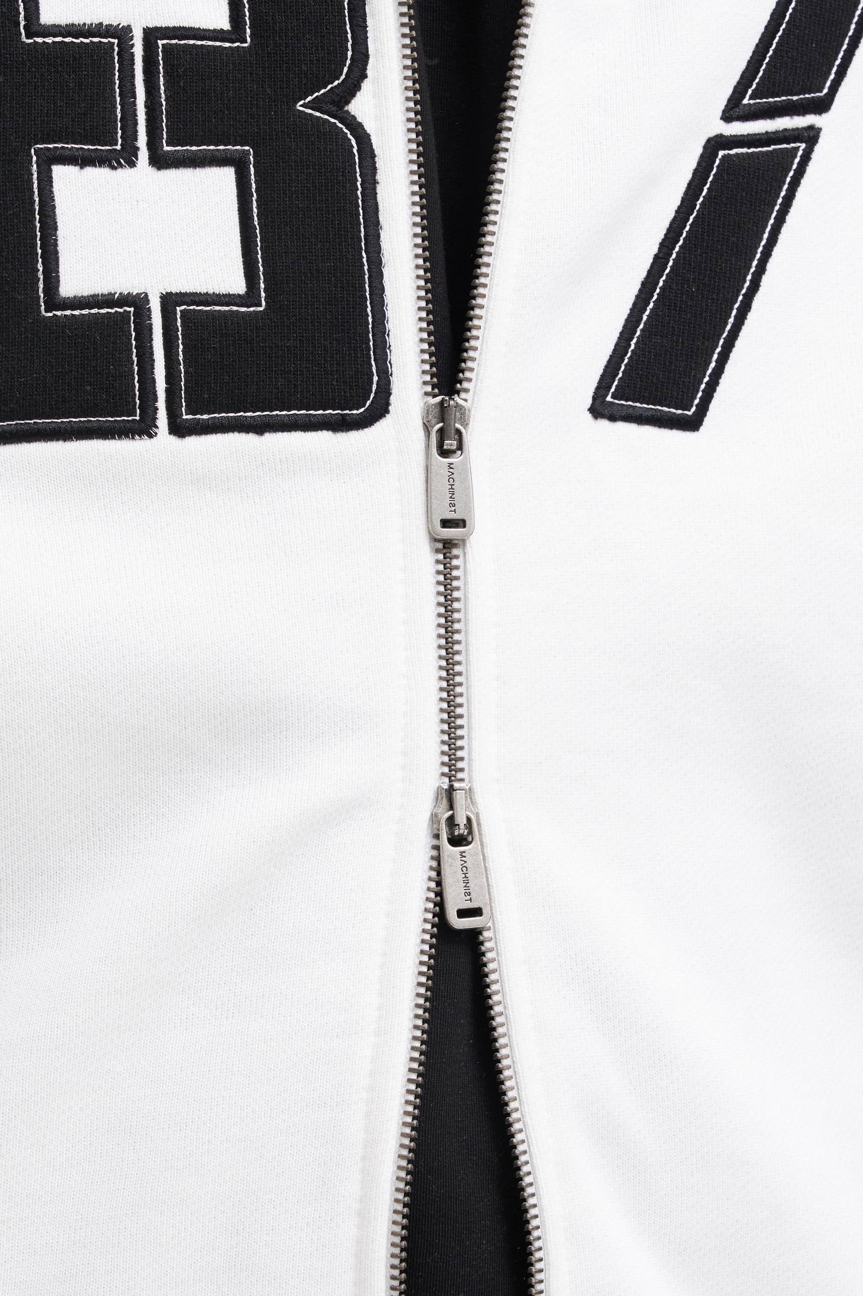 Machinist Men’s Aplique Black Zip Jacket