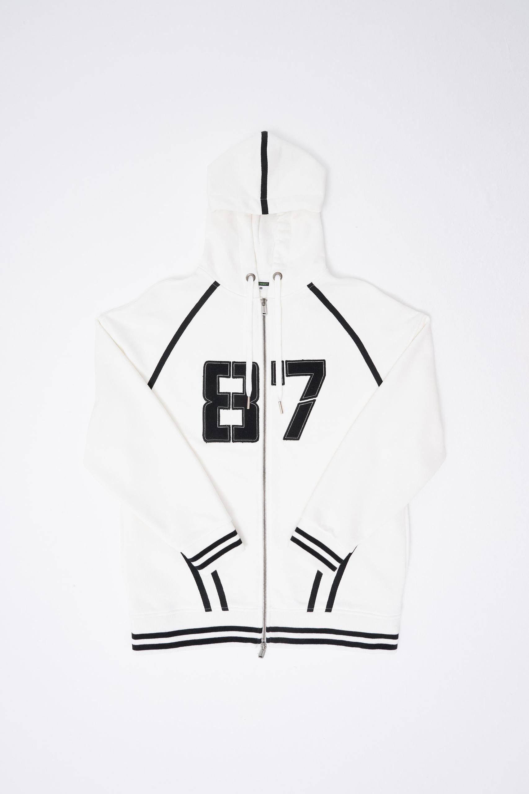 Machinist Men’s Aplique Black Zip Jacket