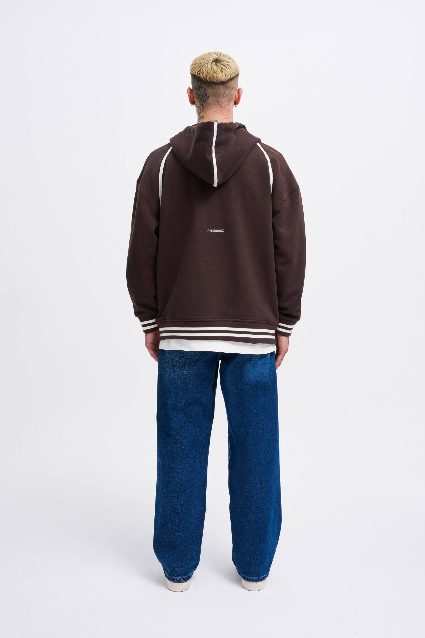 Machinist Men’s Aplique Black Zip Jacket