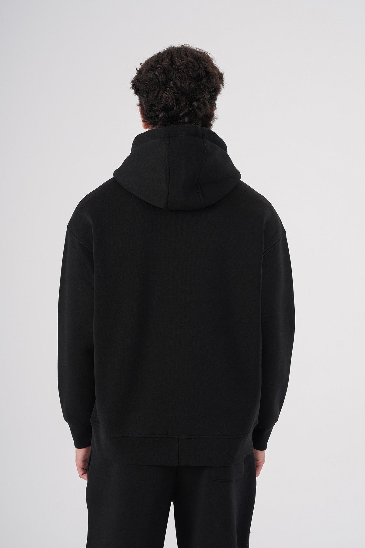 Black Zip-Up Hoodie – Unisex Essential Streetwear Sweatshirt