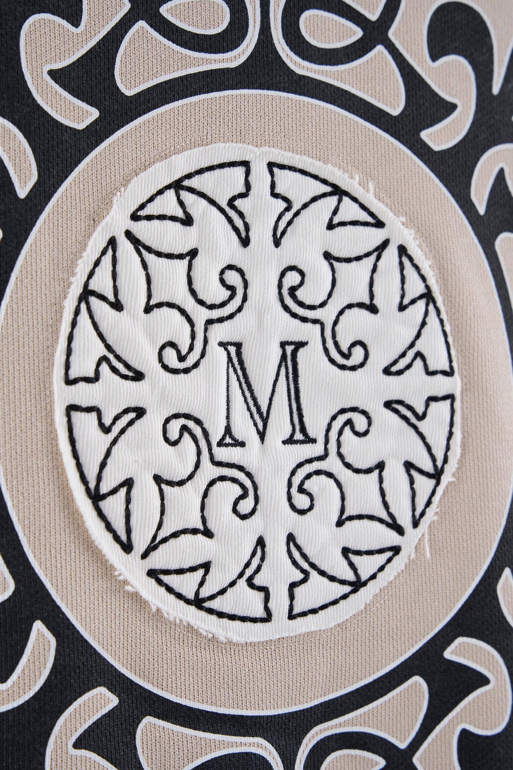 Machinist Patched Ethnic Hoodie – Space Grey