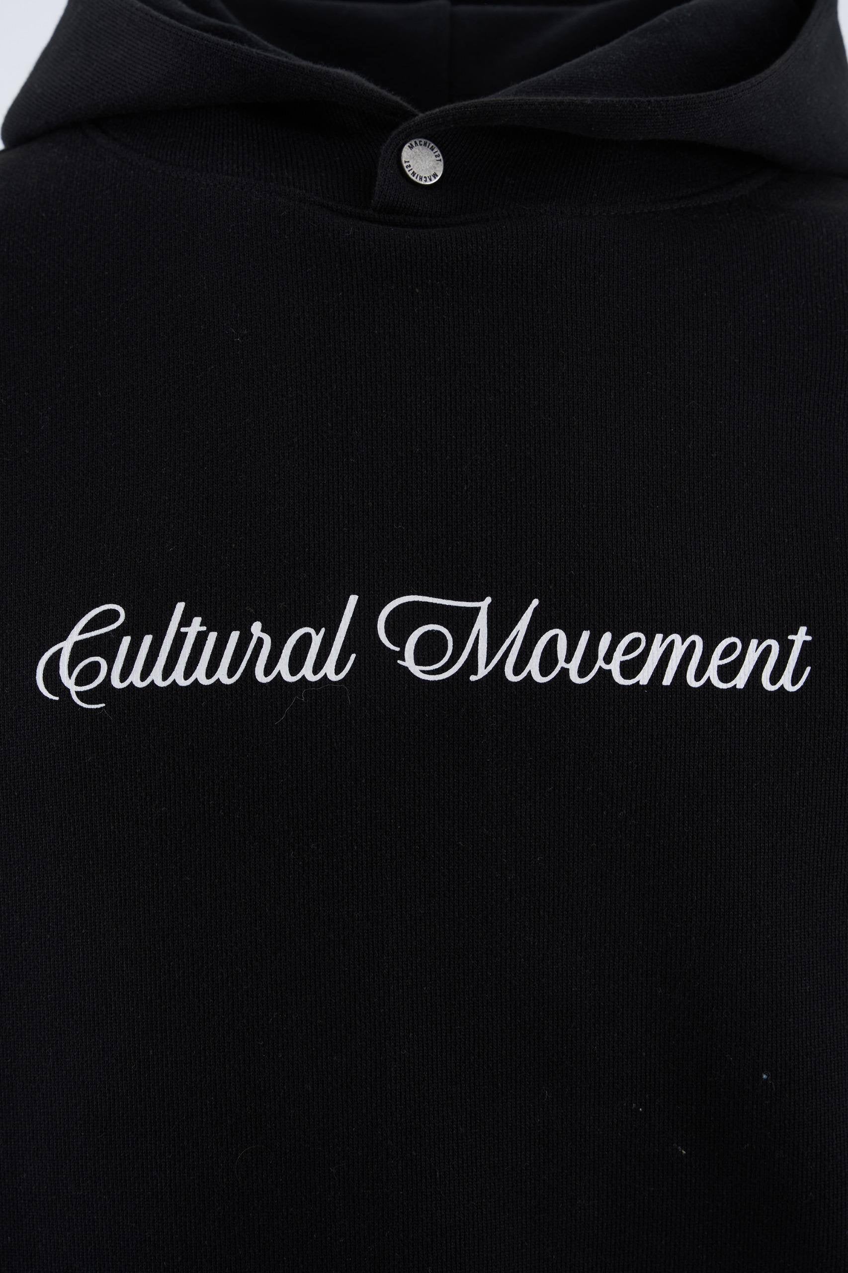 Machinist Patched Ethnic Hoodie – Black