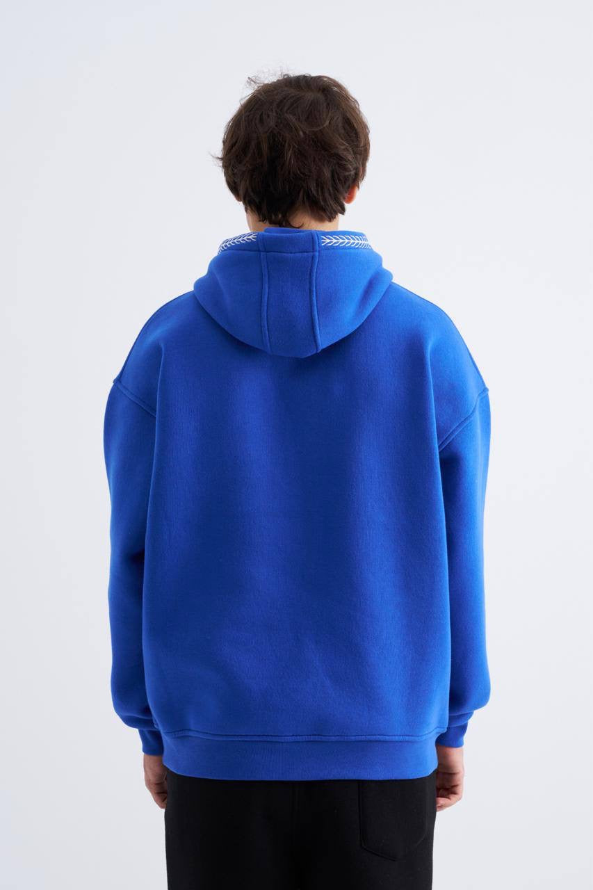 Men's Solid Hooded Full Sleeves Regular Fit Hoodie