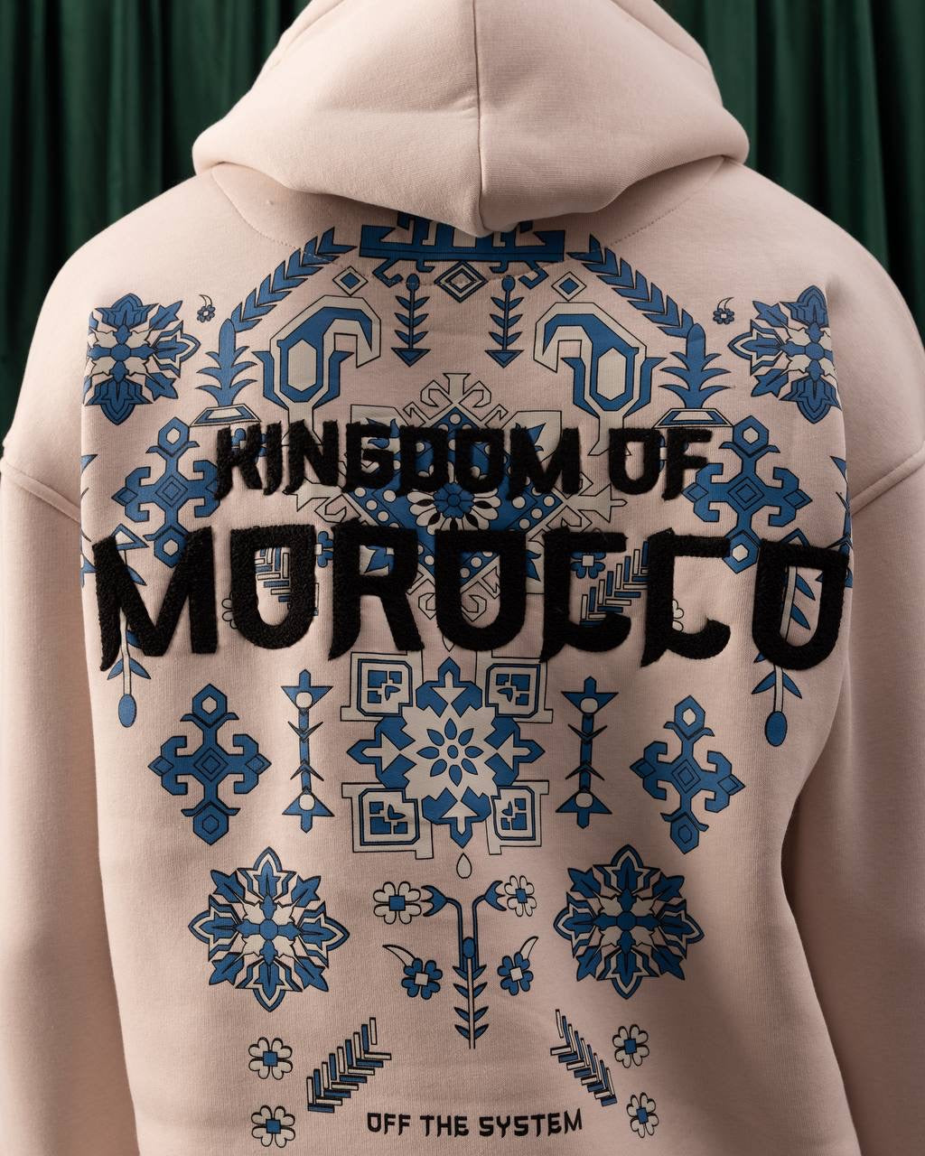 Men’s Beige Morocco Graphic Hoodie – Cultural Travel Streetwear