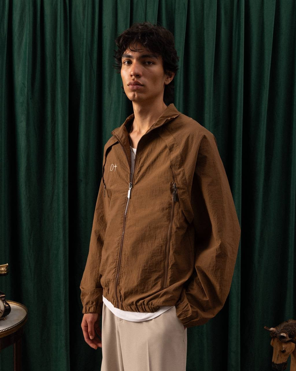 Men’s Lightweight Windbreaker Jacket – Zip-Up Casual Streetwear