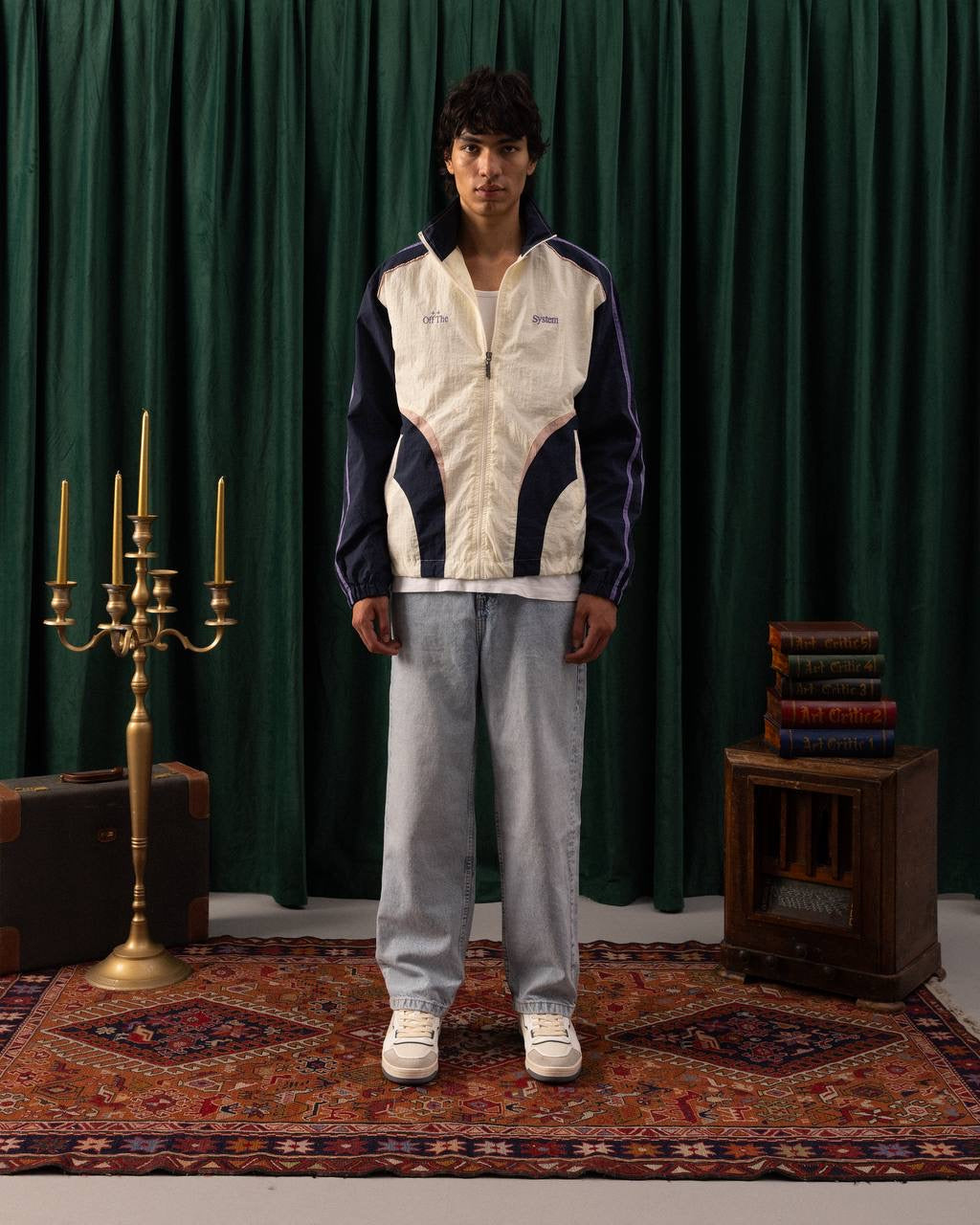Men’s Retro Colorblock Windbreaker Jacket – Off The System