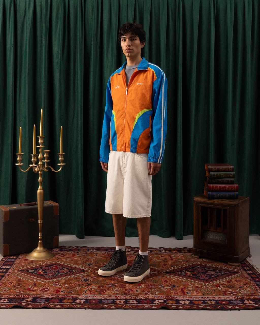 Men’s Retro Colorblock Windbreaker Jacket – Off The System