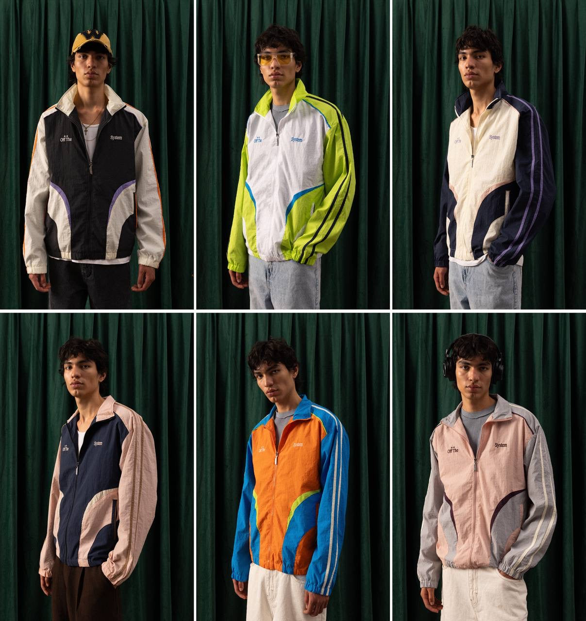 Men’s Retro Colorblock Windbreaker Jacket – Off The System