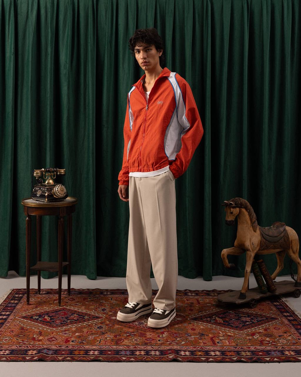 Men’s Vintage Colorblock Windbreaker Jacket – Streetwear Edition (Multiple Colors)