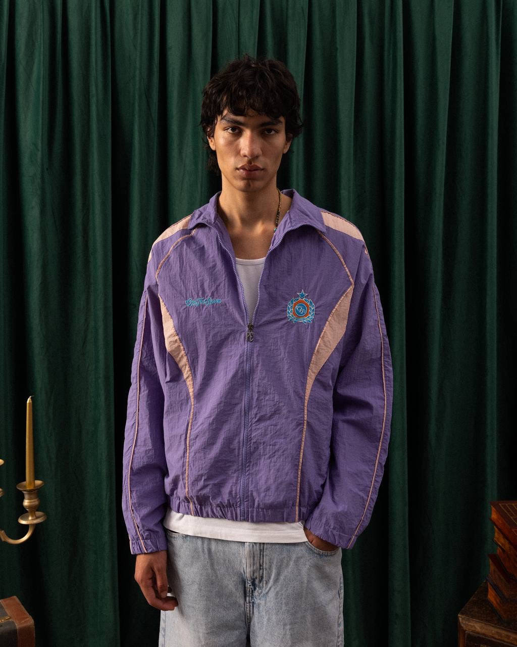 Men’s Retro Sports Windbreaker Jacket – Multi-Color Variants