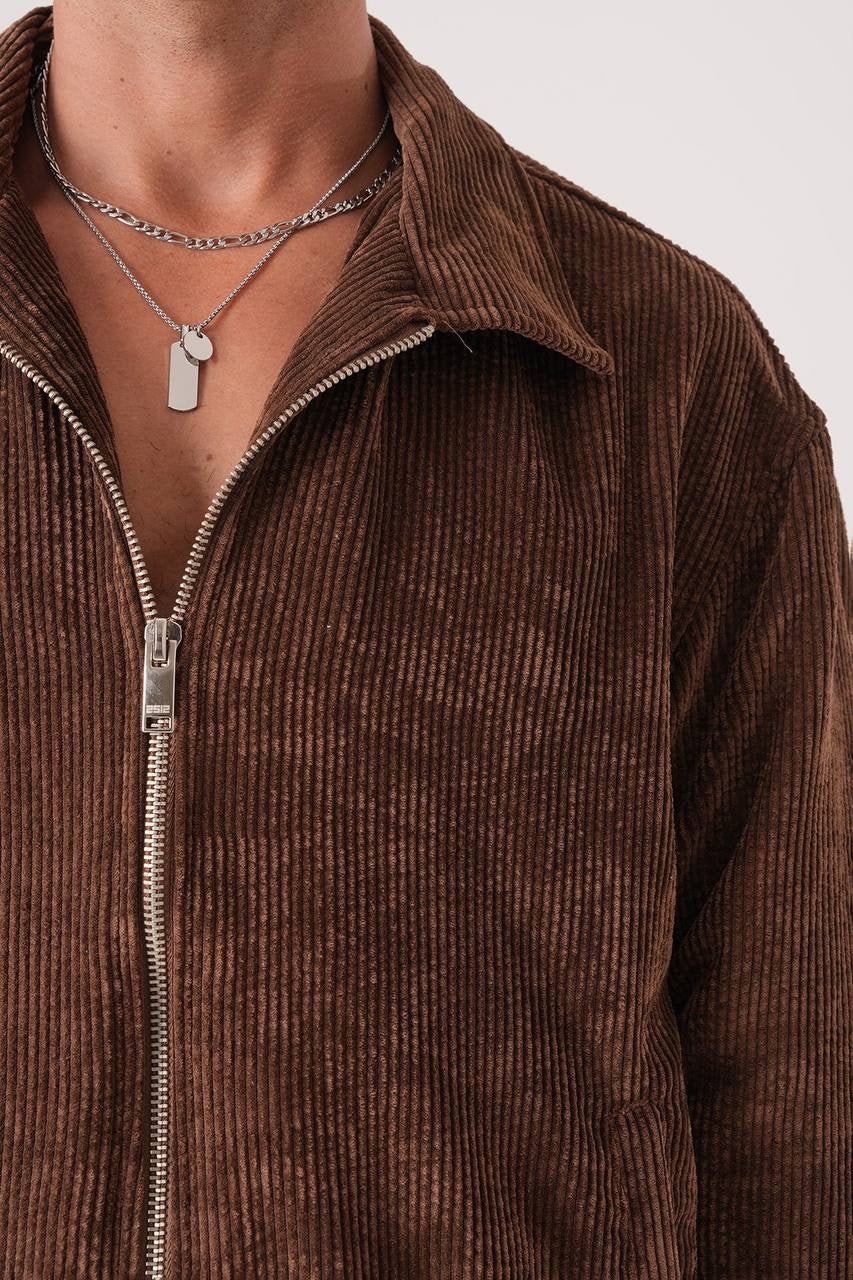 Men’s Corduroy Relaxed Tracksuit Set