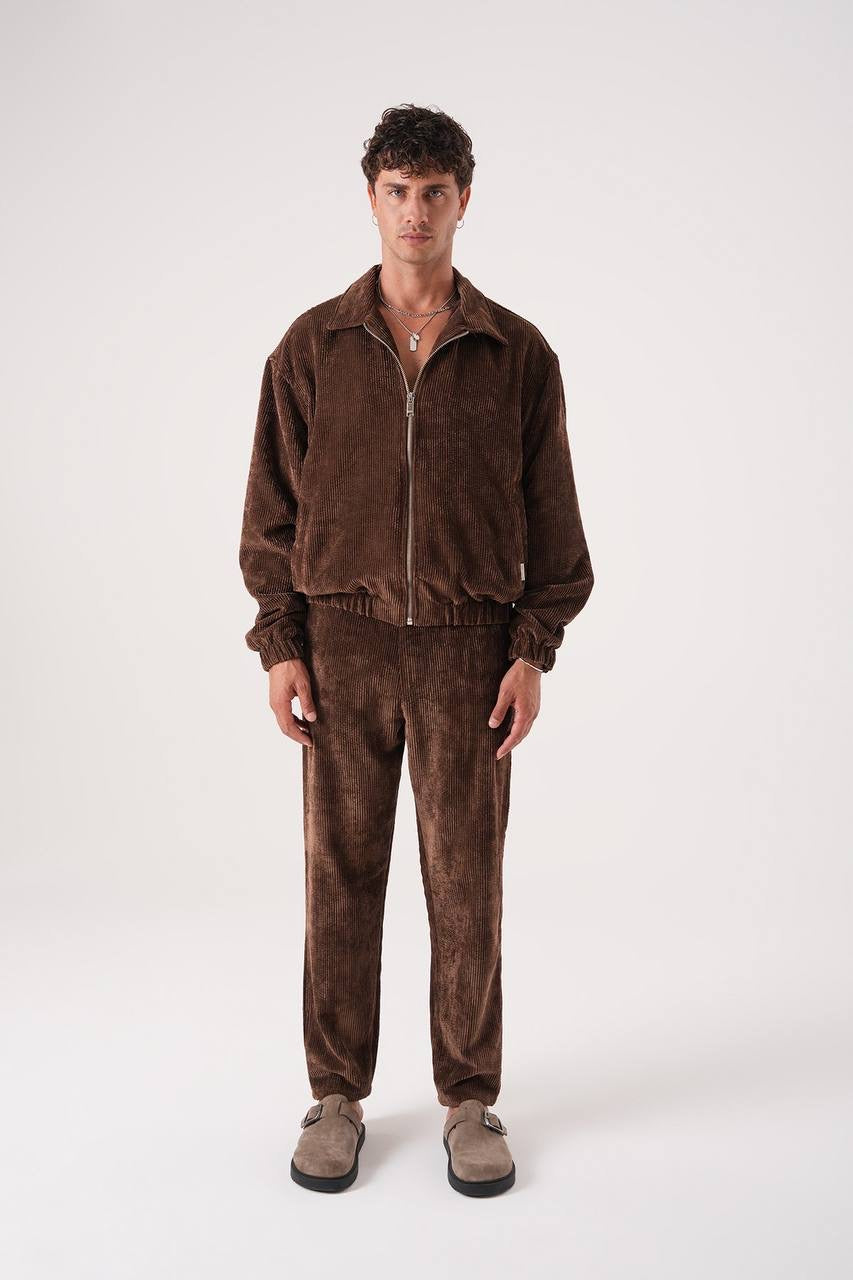 Men’s Corduroy Relaxed Tracksuit Set