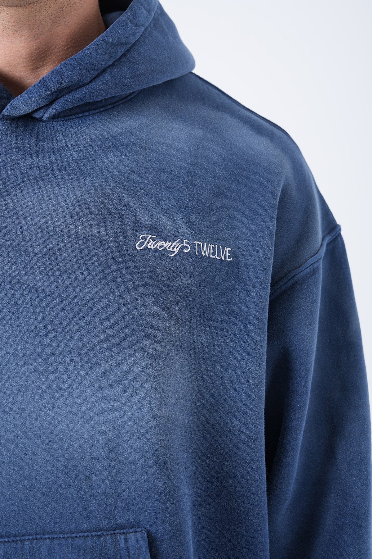 Men’s Minimal Logo Hoodie – Washed Collection