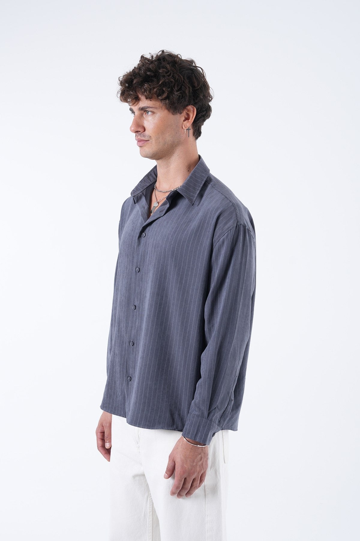 Men’s Striped Long-Sleeve Shirt – Refined Essentials