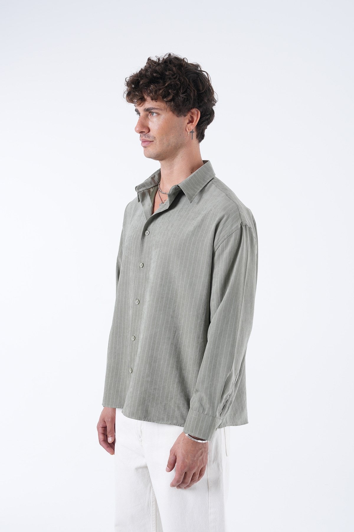 Men’s Striped Long-Sleeve Shirt – Refined Essentials