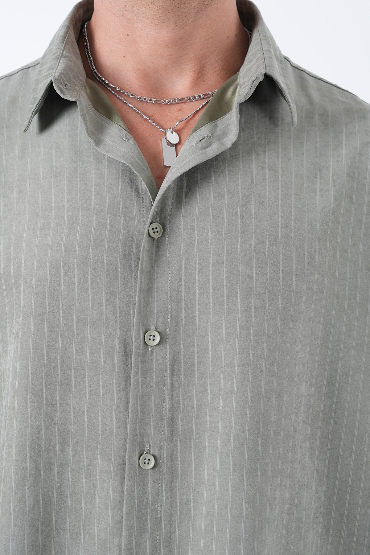 Men’s Striped Long-Sleeve Shirt – Refined Essentials