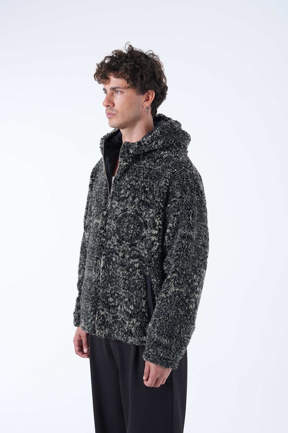 Men’s Fleece Zip-Up Hoodie – Winter Comfort Edition