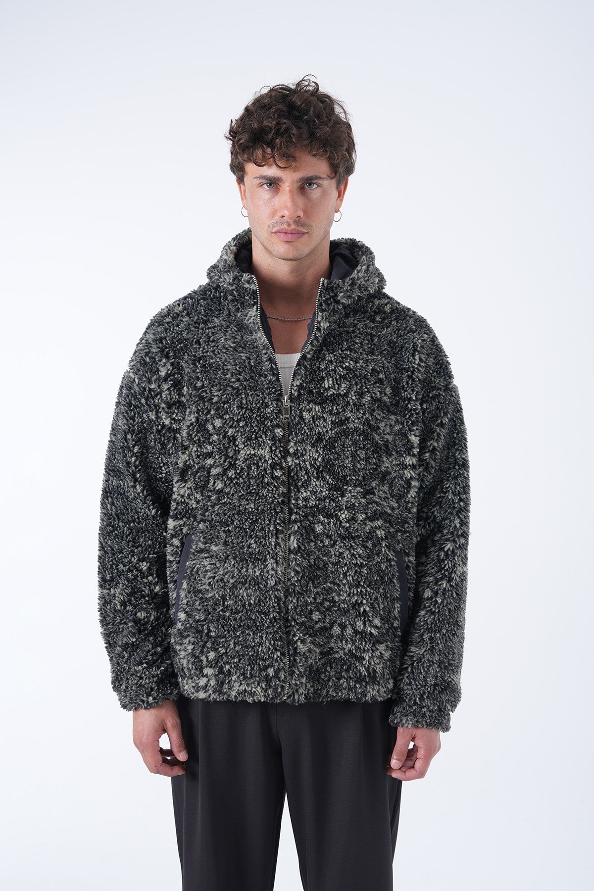 Men’s Fleece Zip-Up Hoodie – Winter Comfort Edition