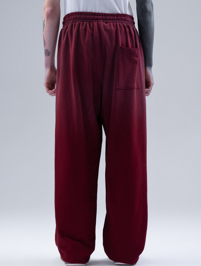 Burgundy Drawstring Sweatpants for Men