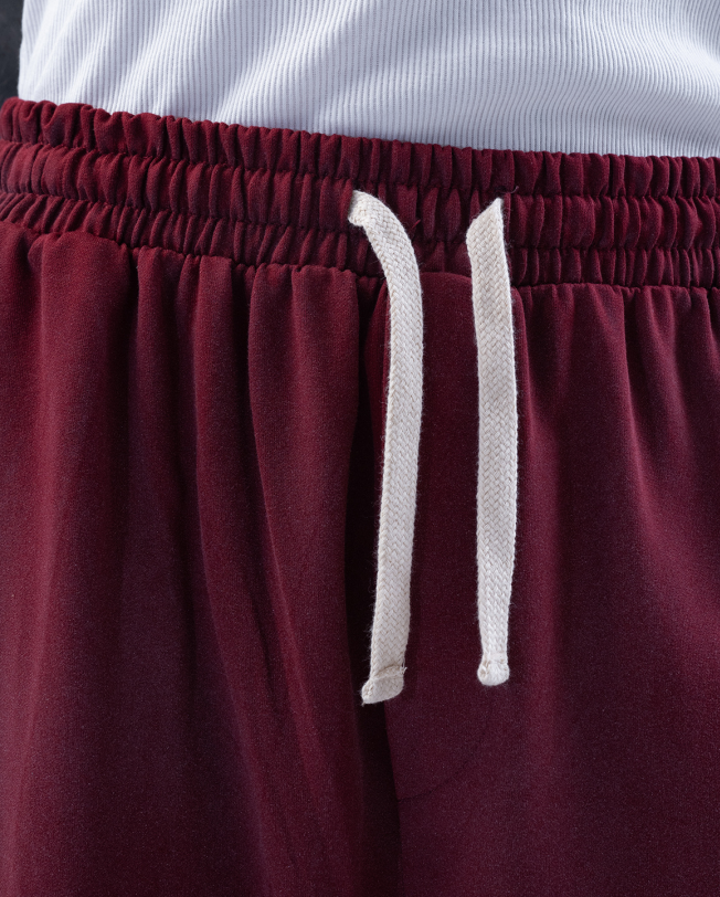 Burgundy Drawstring Sweatpants for Men