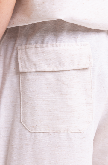Men's Cream Shirt & Trousers Set – Relaxed Fit Look
