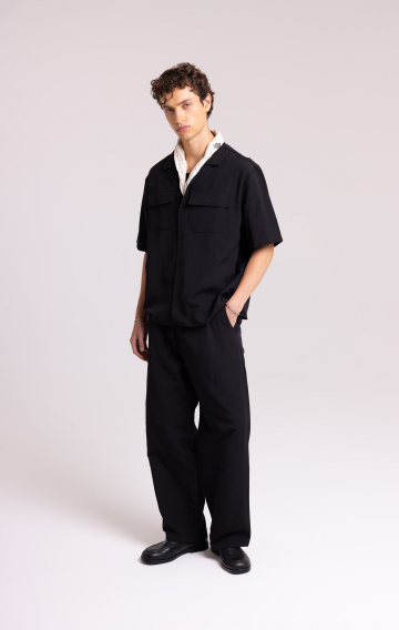 Men's Black Shirt & Trousers Set – Relaxed Utility Fit