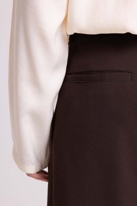 Men's Brown Pleated Trousers – Relaxed Tailored Fit