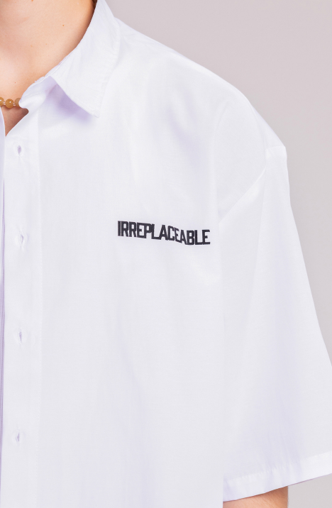 Men's White '27 Irreplaceable' Oversized Shirt