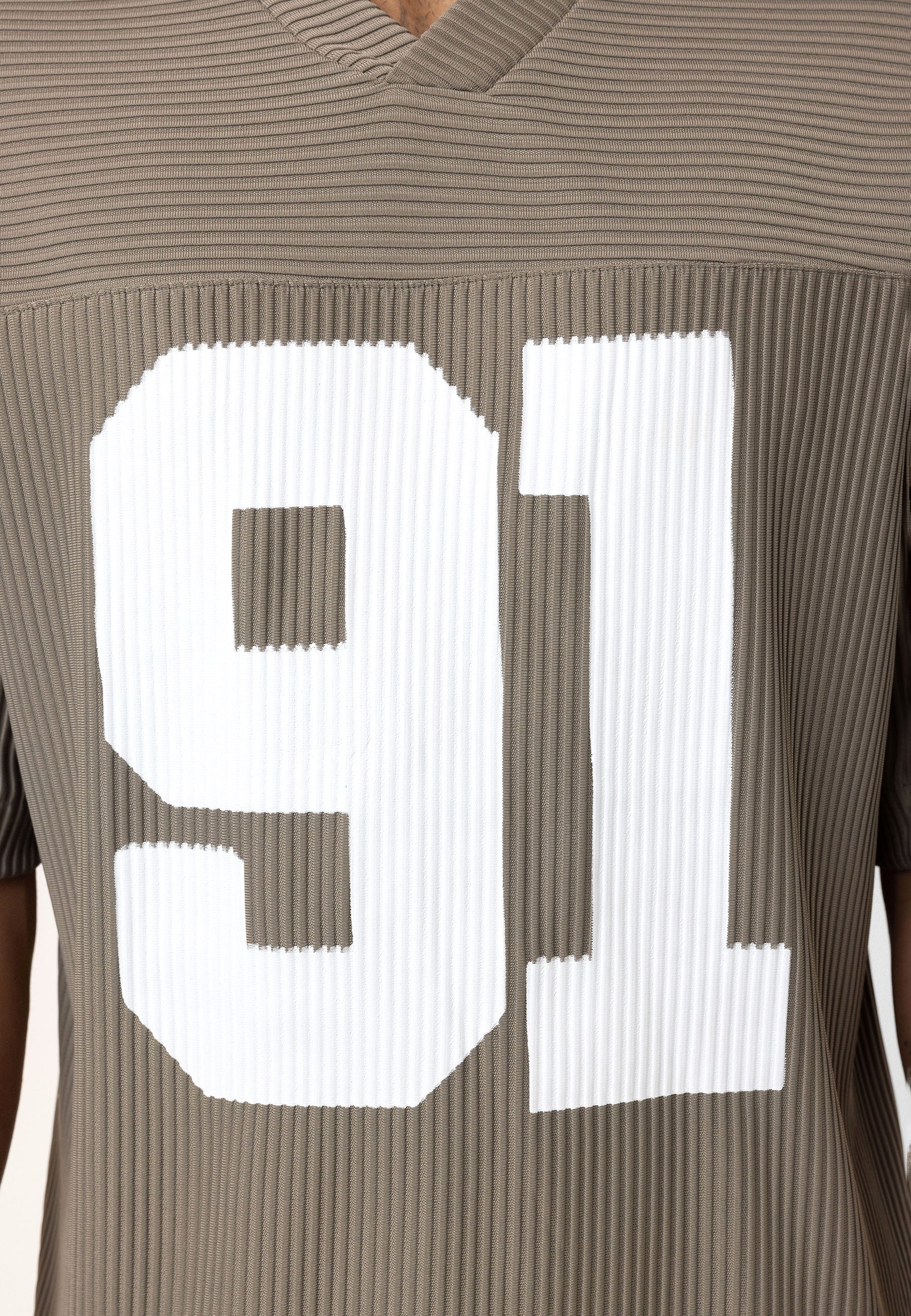 Soft Khaki Oversized Ottoman‑Texture T-shirts – Bold &amp; Relaxed Urban Essential