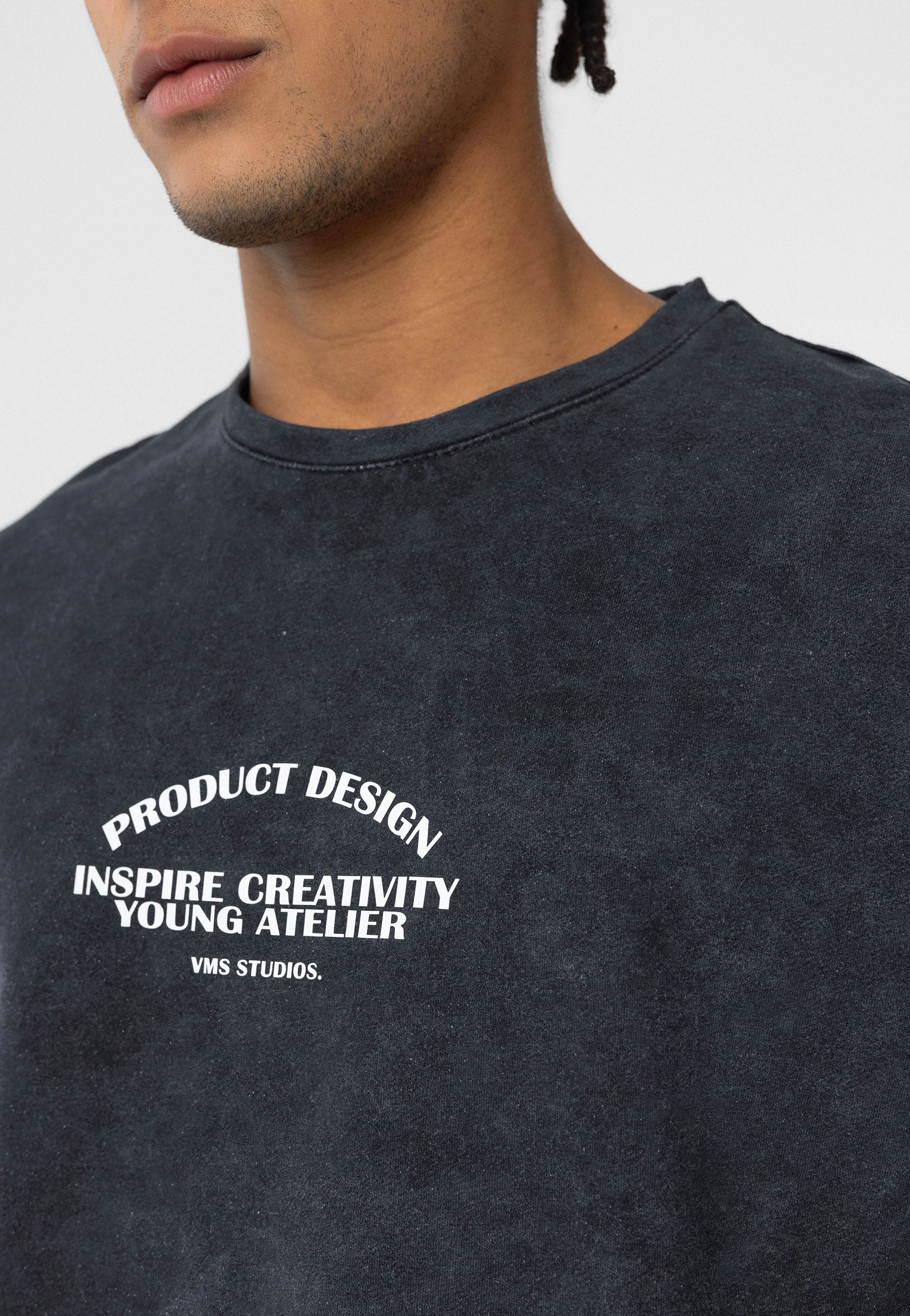 Midnight Black Oversized Dreamer T-shirts – Minimalist Streetwear Essential