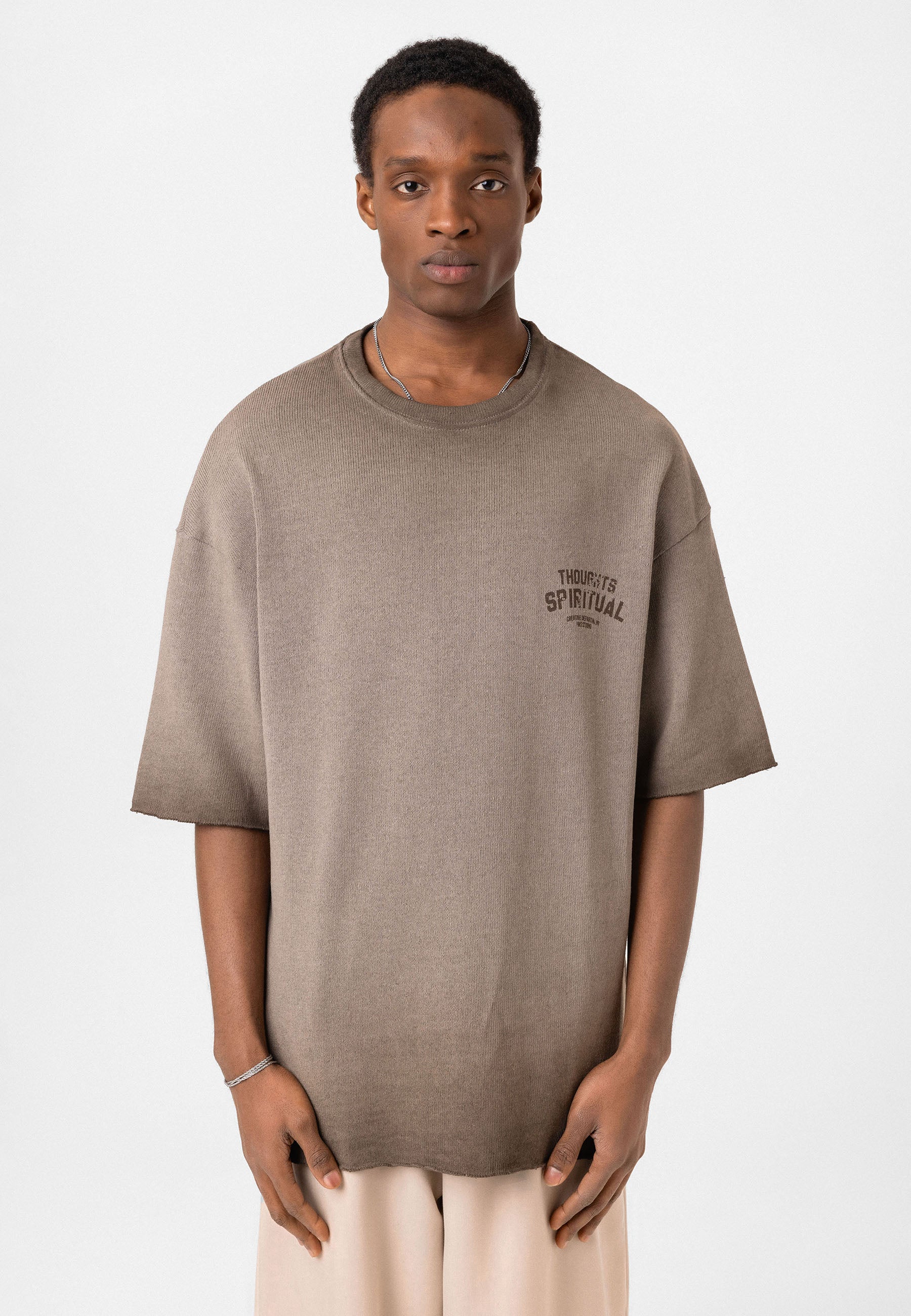 Oversized Knit T-shirts – Vintage Texture, Everyday Comfort