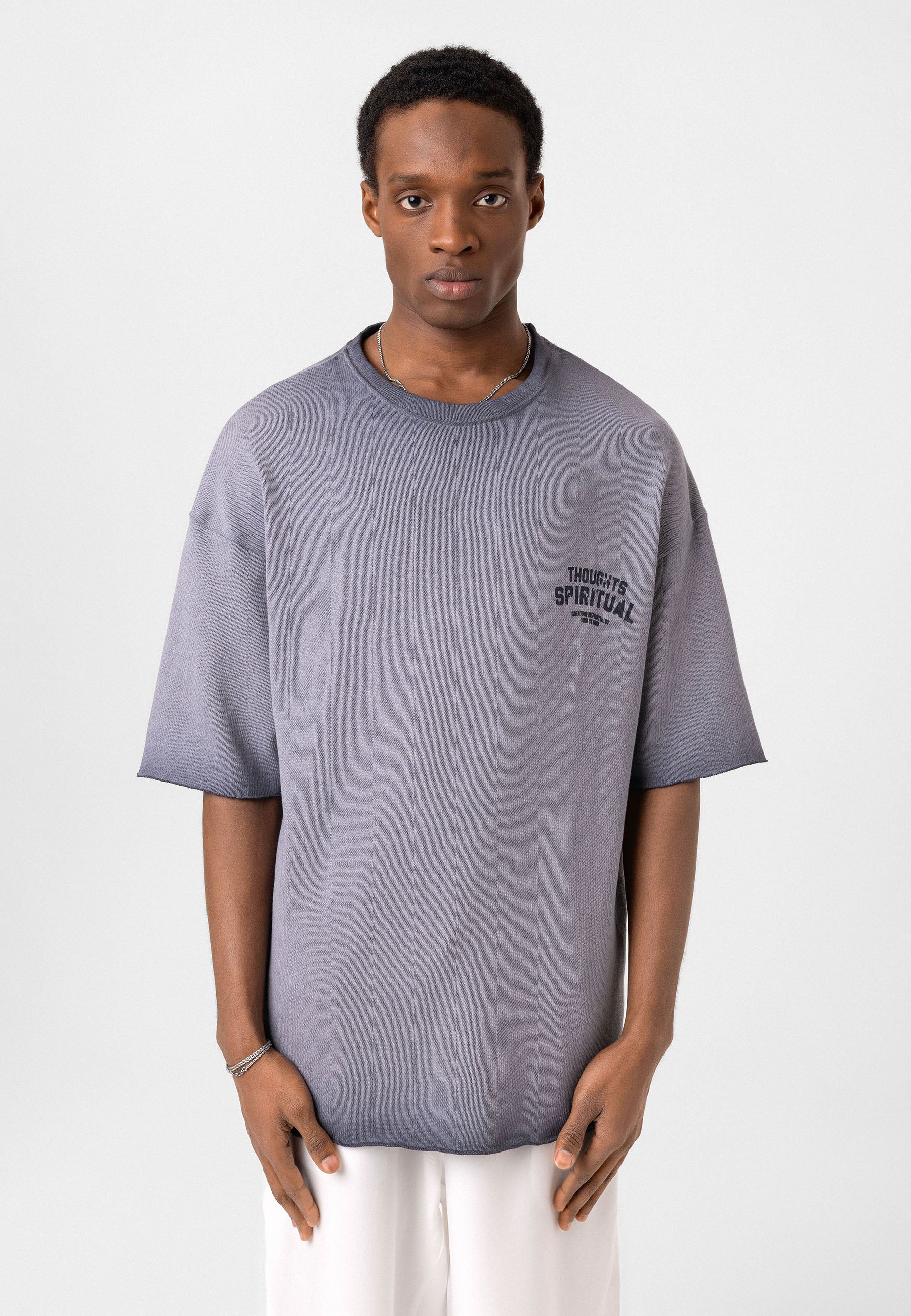 Oversized Knit T-shirts – Vintage Texture, Everyday Comfort