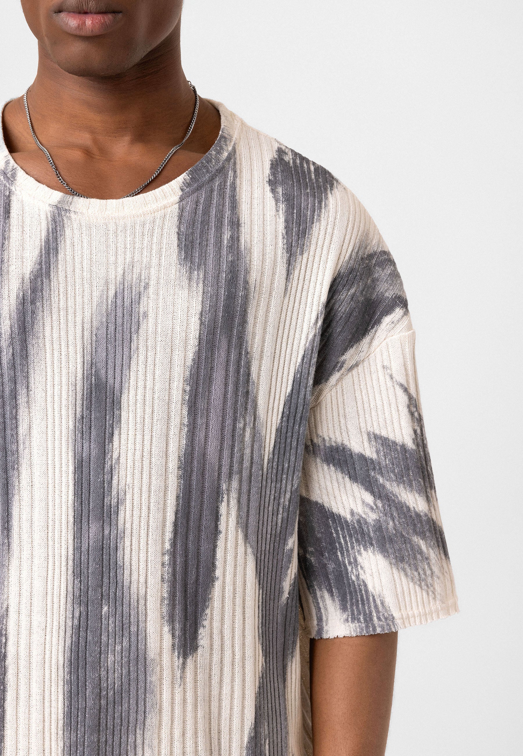 Oversized Knit T-shirts Soft Washed Texture, Relaxed Comfort