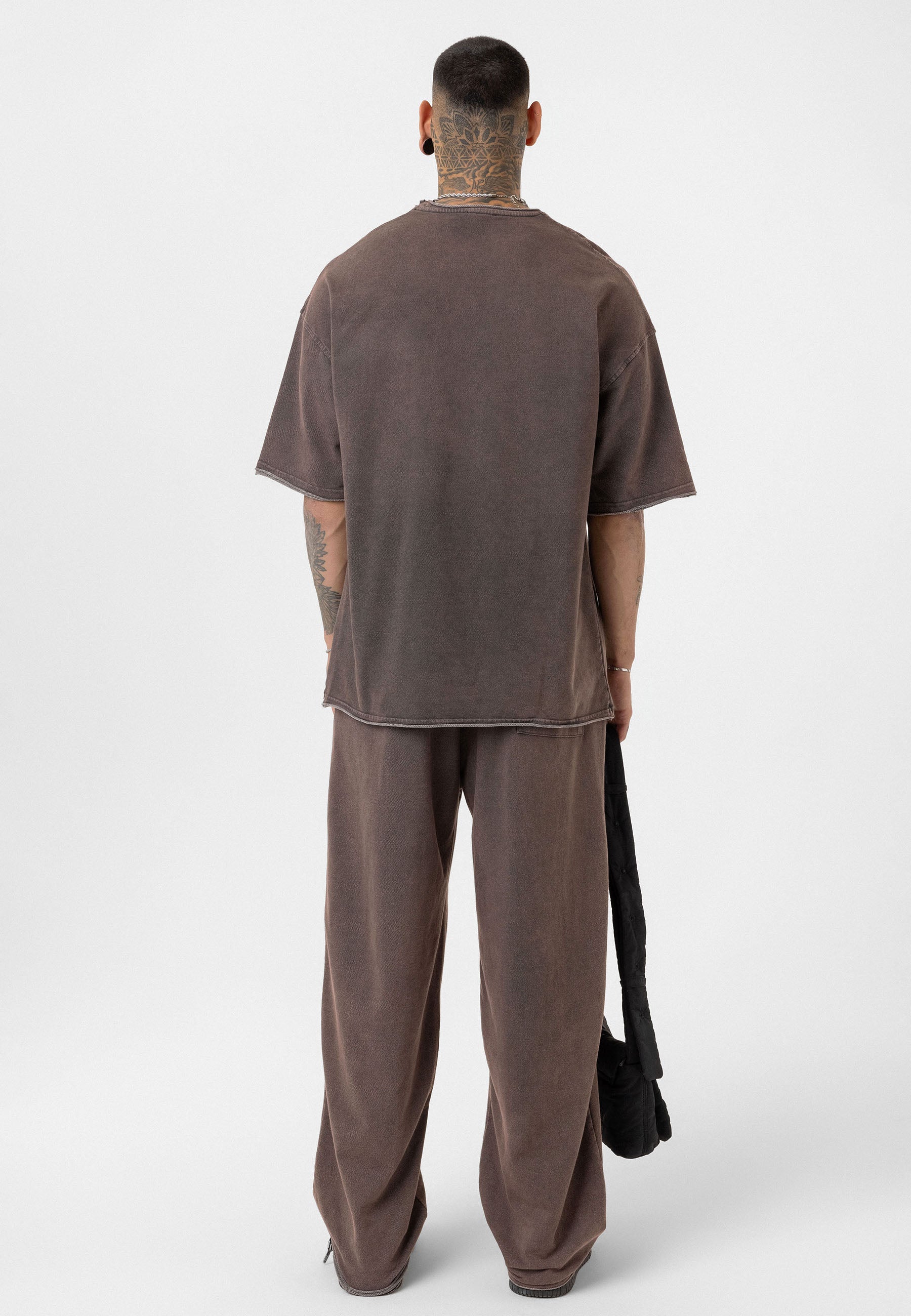 Relaxed Fit Track Pants – Washed Vintage Texture & Everyday Comfort