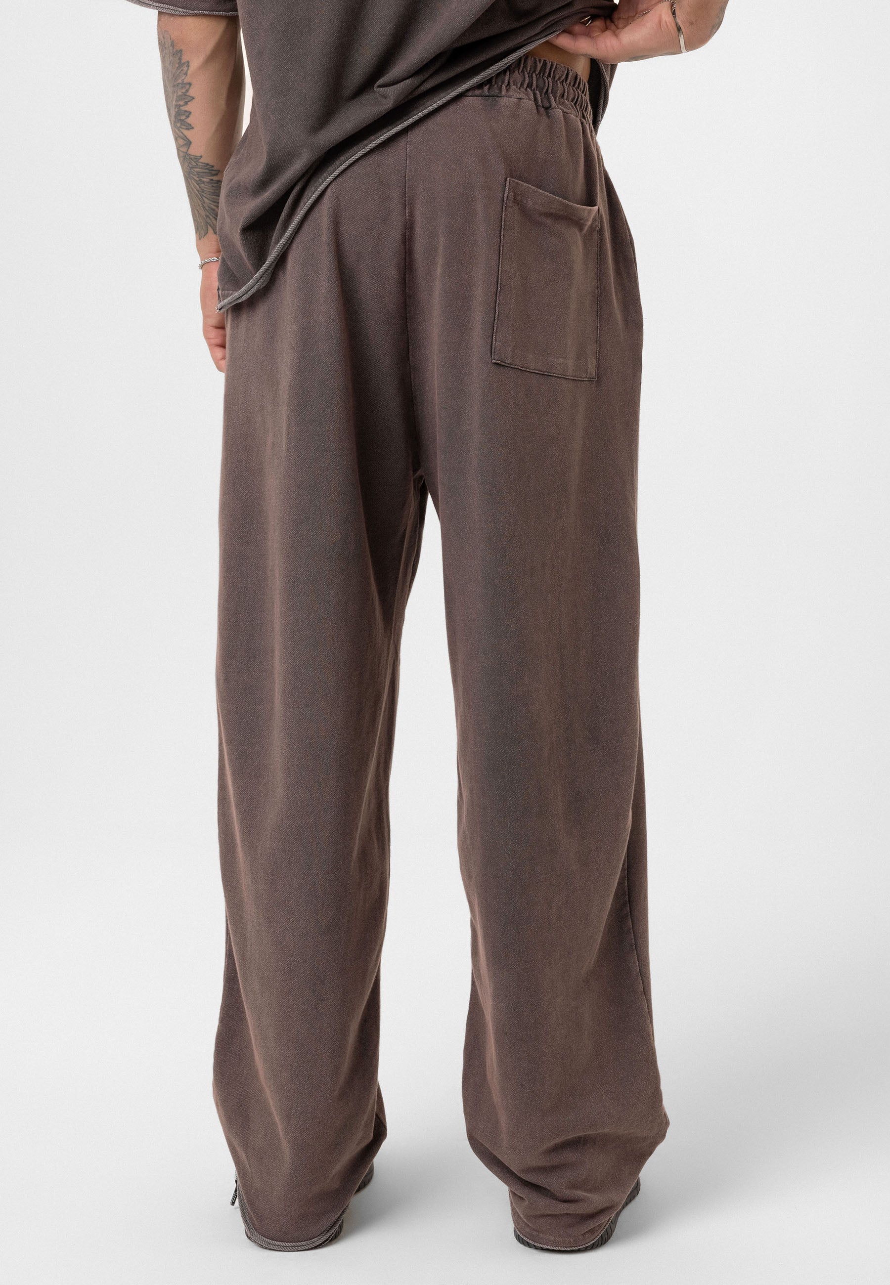 Relaxed Fit Track Pants – Washed Vintage Texture & Everyday Comfort