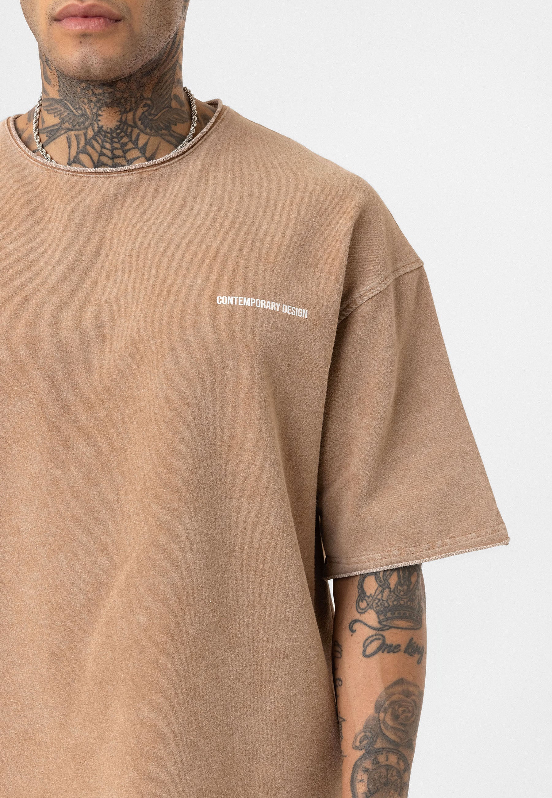 Oversized Print T- shirts Bold Statements in Soft Cotton Brown