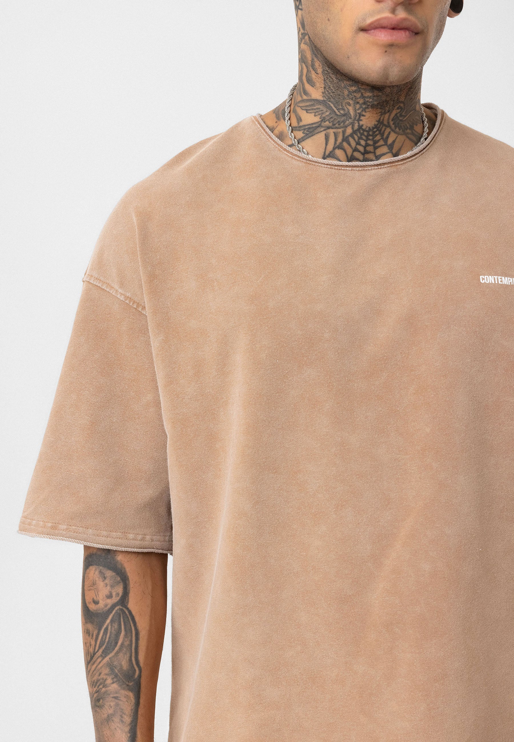 Oversized Print T- shirts Bold Statements in Soft Cotton Brown