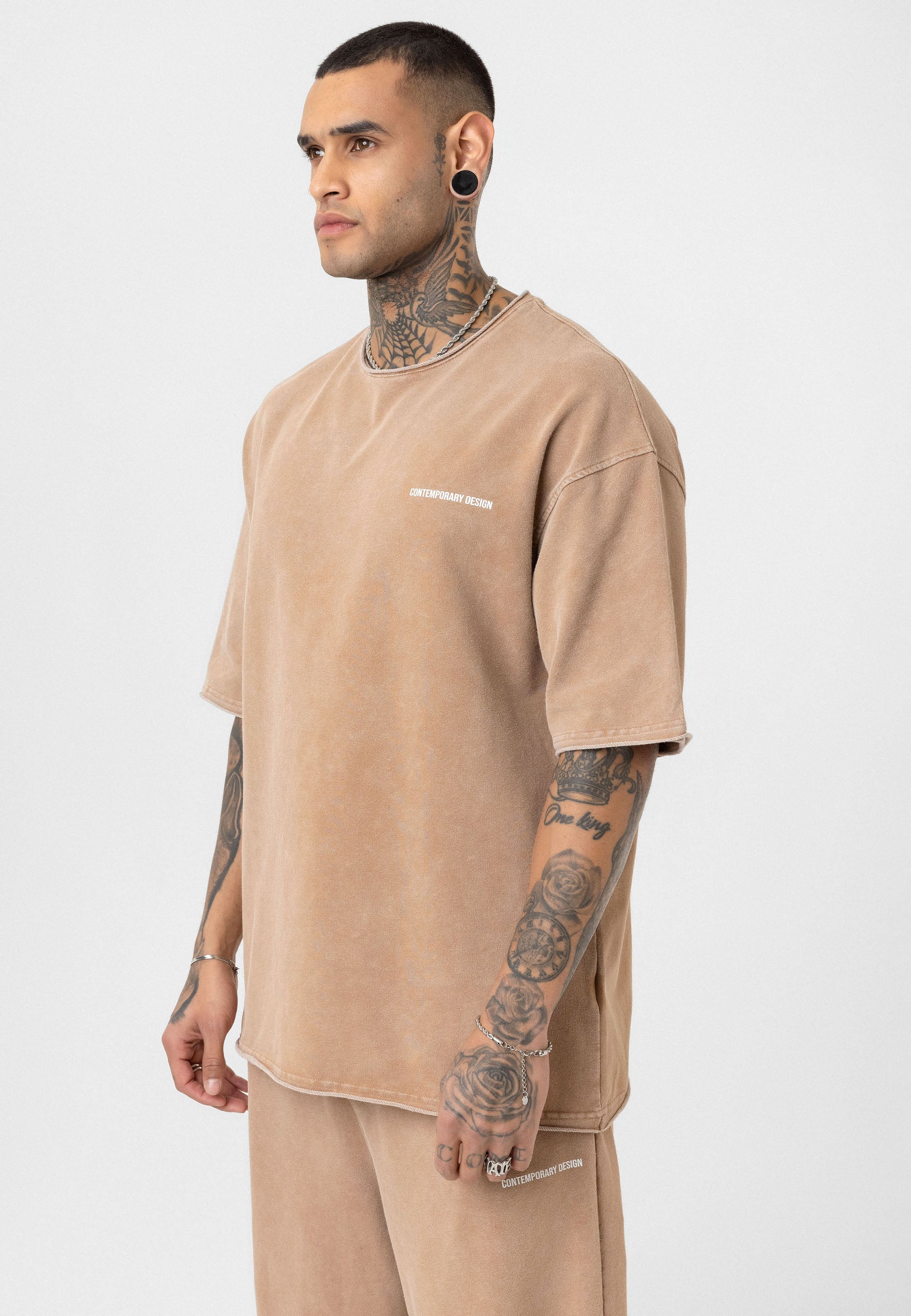 Oversized Print T- shirts Bold Statements in Soft Cotton Brown