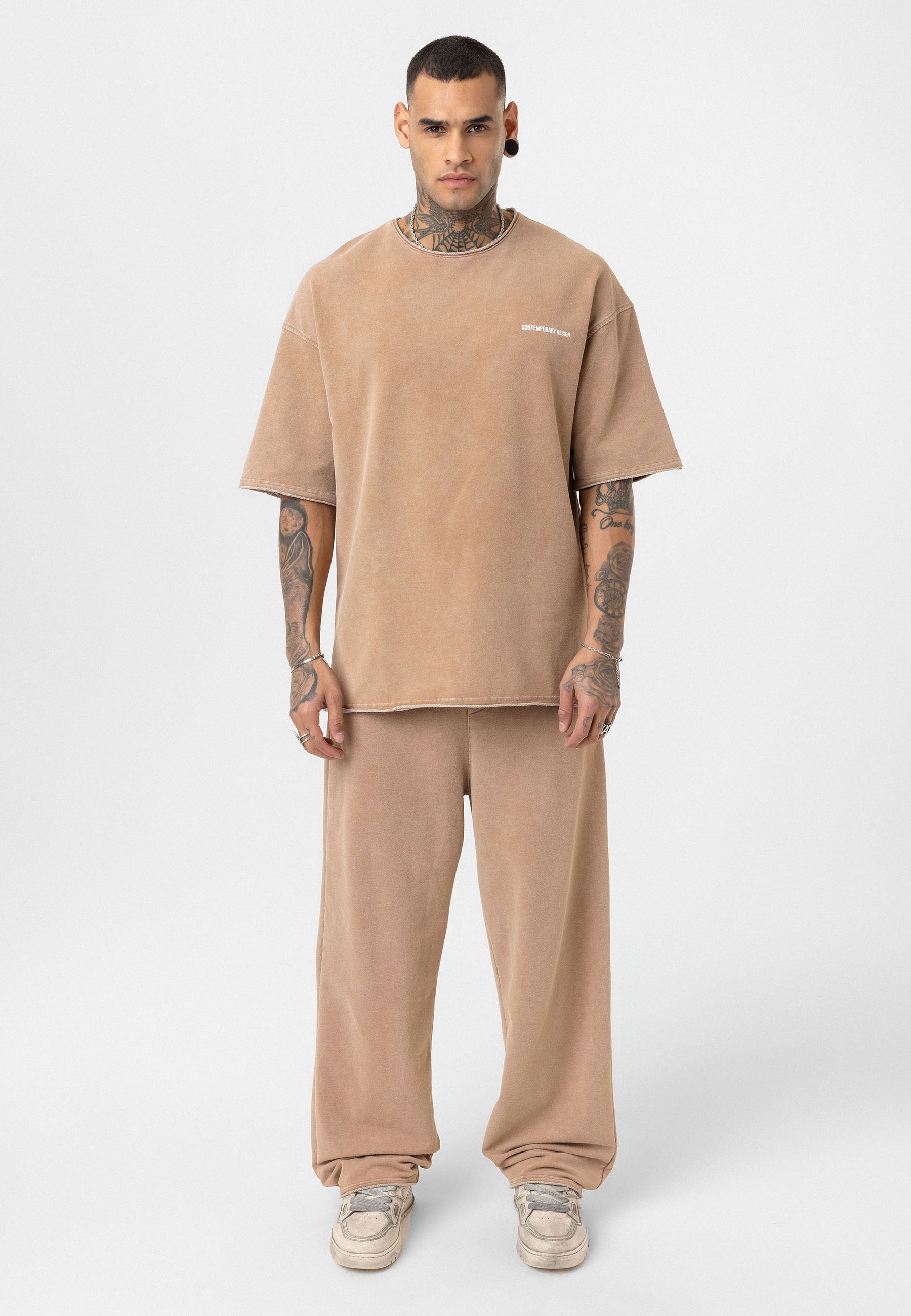 Oversized Print T- shirts Bold Statements in Soft Cotton Brown