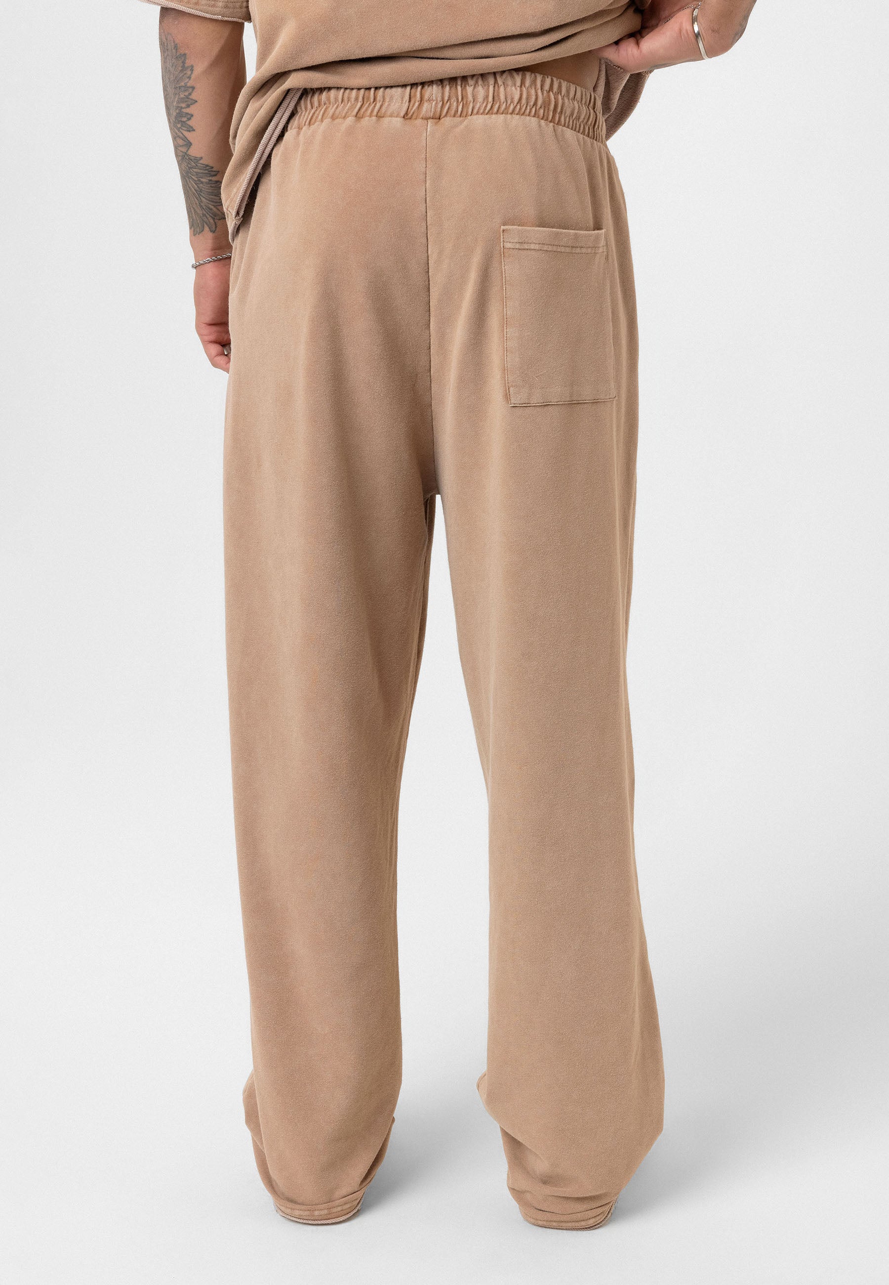 Relaxed Fit Track Pants – Washed Vintage Texture & Everyday Comfort
