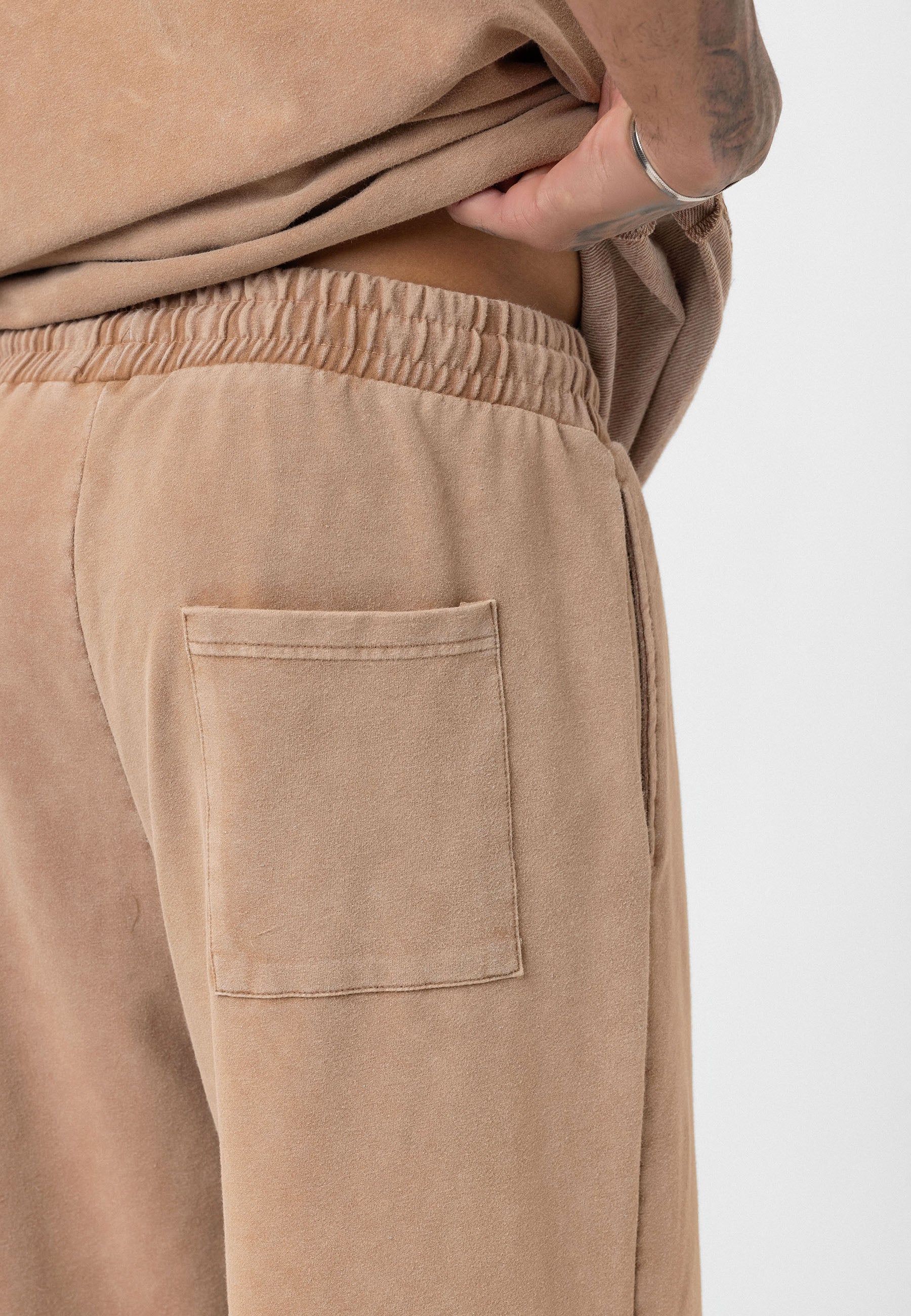 Relaxed Fit Track Pants – Washed Vintage Texture & Everyday Comfort